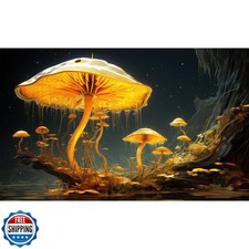 Fantasy Mushrooms Aquarium Background Fantasy Mushroom in Magical Enchanted F