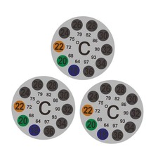 3x Aquarium Thermometer Stickers Easy Read Terrarium Water Temperature Test