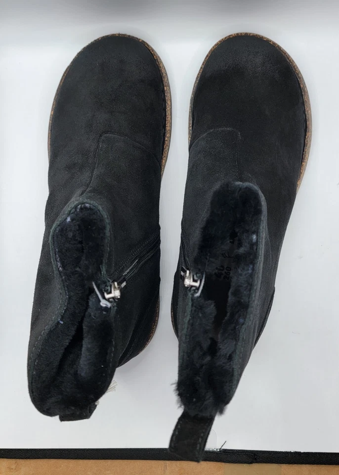 Birkenstock Melrose Shearling  Suede Leather  Boots Black Color Regular Wide - Image 4 of 4