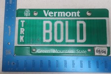 Vermont VT 2006 06 License Plate Vanity Tag Truck  Spicy Flavor Cooking Hot BOLD