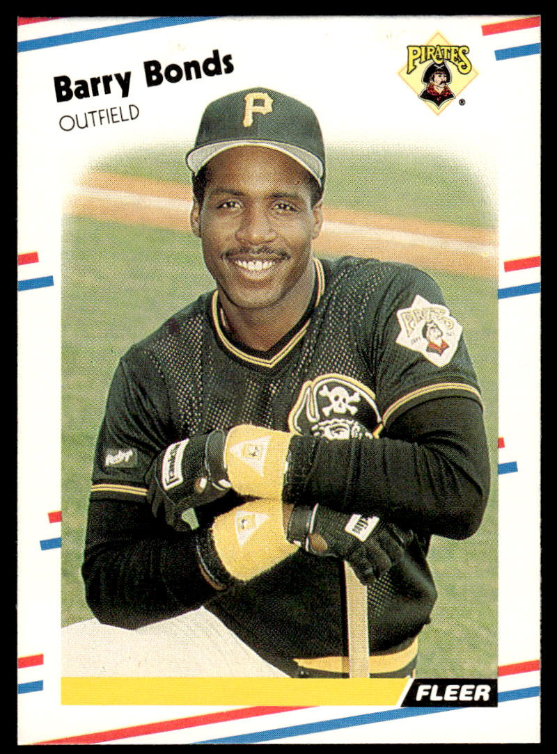 1988 Fleer #322 Barry Bonds BASEBALL Pittsburgh Pirates