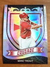 Mike Trout 2021 Panini Chronicles - Crusade #19 Silver Holo Prizm Baseball Card