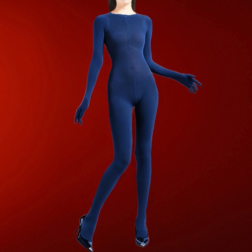 Body femme une pièce transparent lingerie body stretch catsuit jumpsuit - Photo 47/48