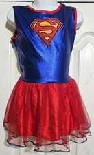 Supergirl Costume Girls 4-6 Dress DC Comics Superhero Tutu Halloween Superman