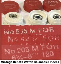 Vintage Renata Wristwatch Balances 3 Pieces 