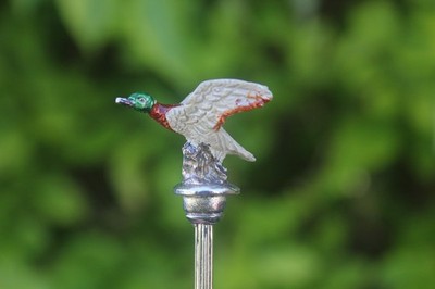 Vintage fliegender Vogel Stockente Ente Löffel Tier bemalt verziert Natur Geschenk Vögel
