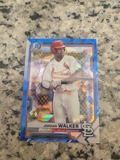Jordan Walker 2021 Bowman Chrome Sapphire #BCP-146 Cardinals Hot Mint.