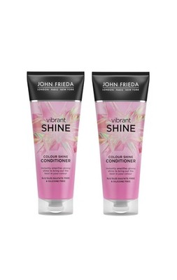 2x John Frieda Vibrant Shine Colour Glanz Conditioner 250ml, silikonfrei