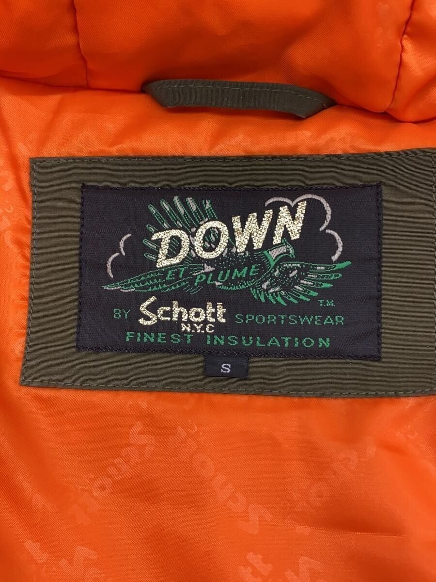 Schott Down Jacket S Polyester KHK Plain 3182009 - image 3