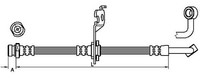 Metzger Bremsschlauch 4110452 FüR Kia, Hinterachse Links
