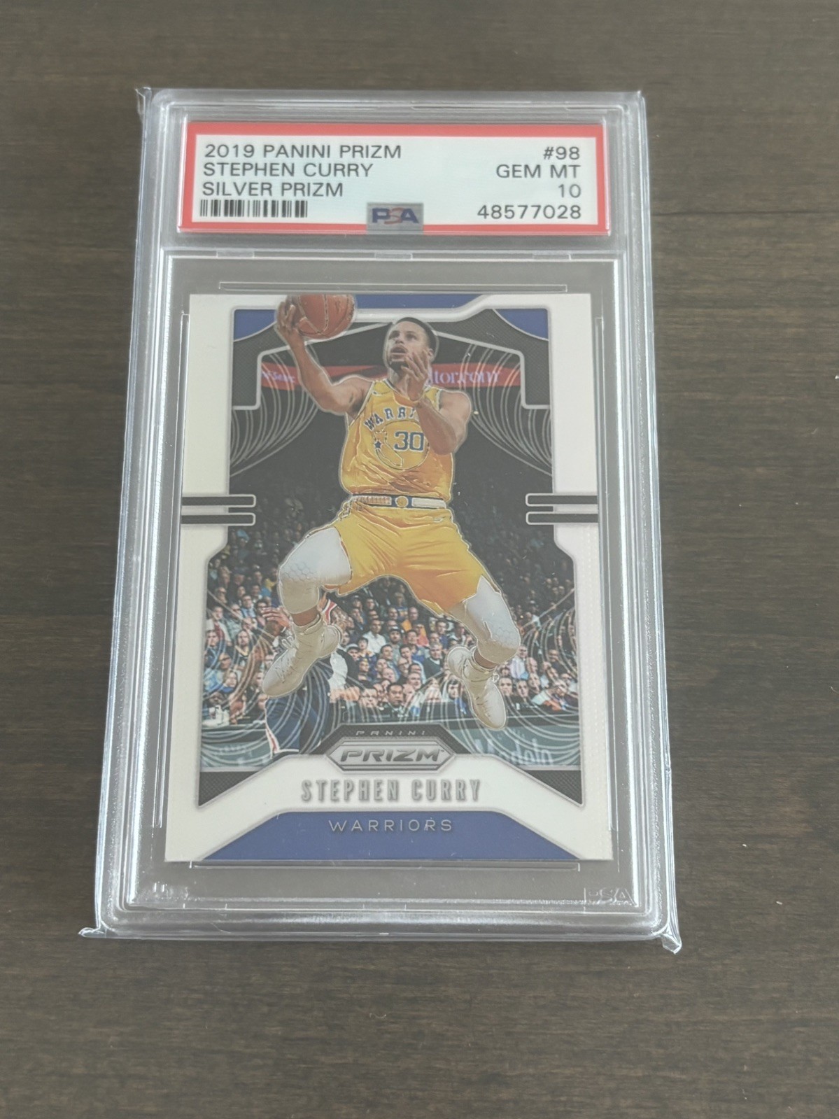 2019-20 Panini Prizm Stephen Curry #98 Silver Prizm Warriors PSA 10 GEM MT
