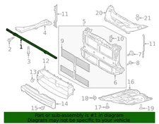 Ford/Lincoln OEM 2020-24 Escape/Corsair Core Support Cross Bar LX6Z7810812A NIP