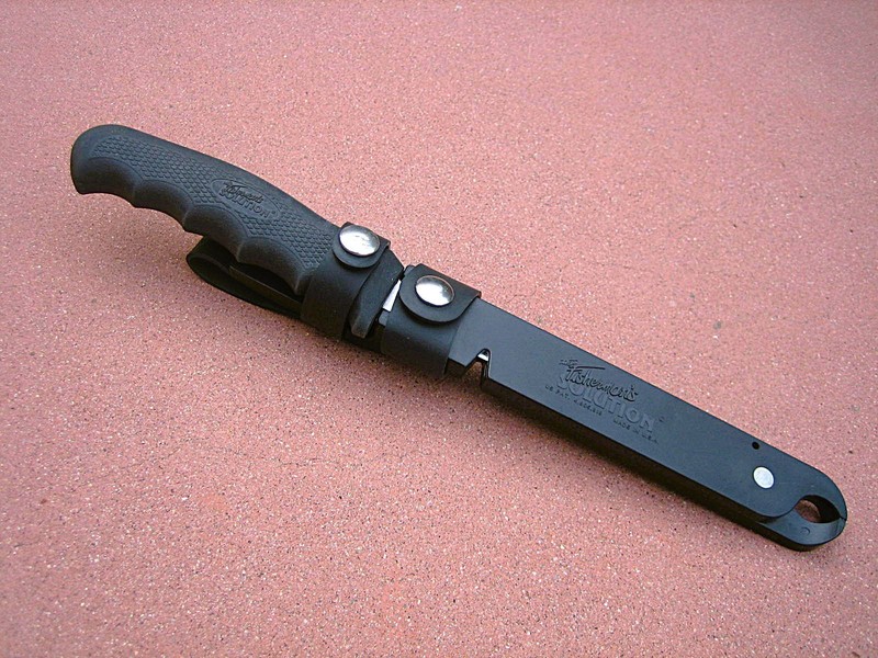 CUTCO KNIFE 'THE FISHERMAN'S SOLUTION' COMBO - SHEATH, SHARPENER, PLIERS - 1990S