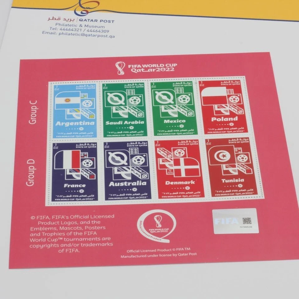 Qatar 2022 FIFA World Cup Stamp Set – 32 Teams Grouped by Pools A–H - Image 2 of 4