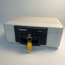 Sentry 2100 Fire Safe Locking Security Box With Key USA Made