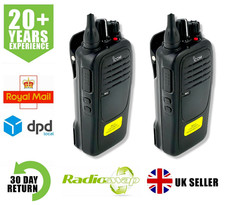 ICOM IC-F2000 UHF 4 WATT WALKIE TALKIE TWO WAY RADIOS x 2 *FREE EARPIECES*