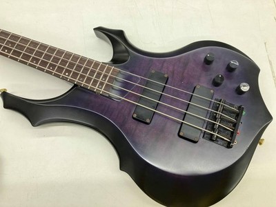 ベース Edwards E-T-98FR Electric Bass Guitar Edwards by ESP ET-98FR Quilted Top Purple