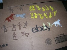 Vintage 1957 Marx Cheerios Lone Ranger Western Town PlaySet Figures PREMIUM