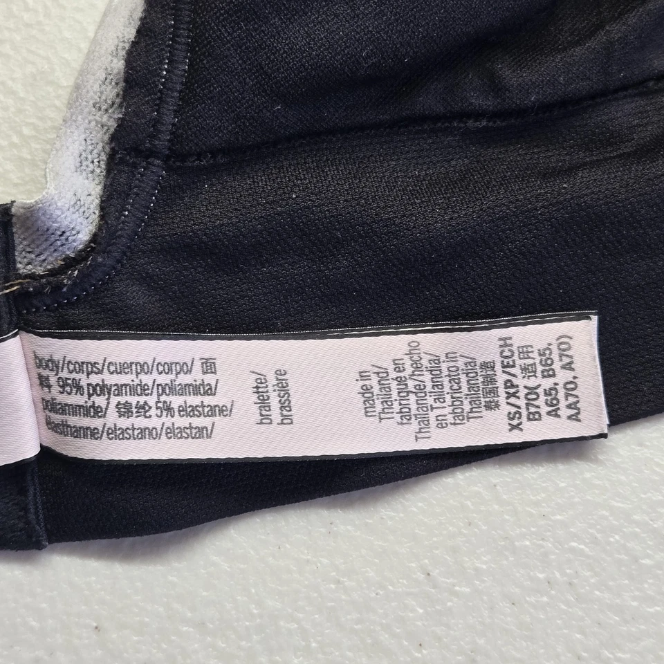 Victoria's Secret Women Bra XS Black Bralette Wireless Lightly Lined - Image 4 of 4