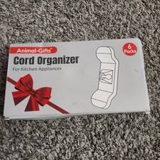 Cord Organizer for Appliances   6 Pack Stick-On Kitchen Cord Winder Animal Gifts