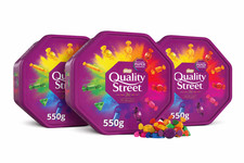 Nestle Quality Street Chocolate Tub 550g x 3 Triple Pack Assorted Sweets