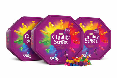 Nestle Quality Street Schokoladendose 550g x 3 Dreierpack verschiedene Süßigkeiten