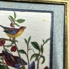 Dollhouse Minaiture Artisan Framed Painting Of 3 Birds On A Branch 1990 — photo 6