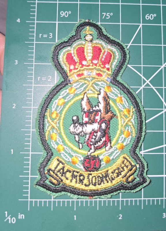 US Air Force 32nd Tactical Fighter Squadron Wolfhounds Patch USAF Europe 4" EKL