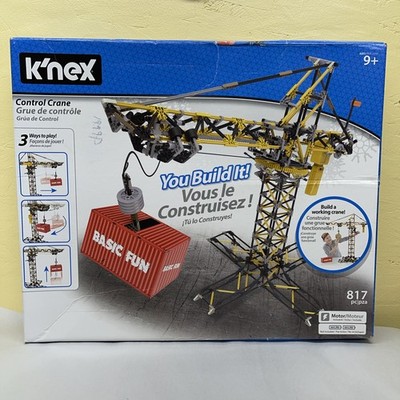 K'NEX Control Crane Building Set Working Motorized Crane NEW Sealed KNEX