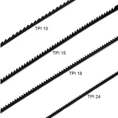 5in 48PC 10/15/18/24TPI Pinned Scroll Saw Blades Woodworking Knife