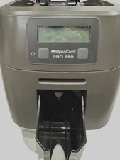 AlphaCard PRO 550 ID Card Printer - Used to print about 100 badges (MSRP $2,498)