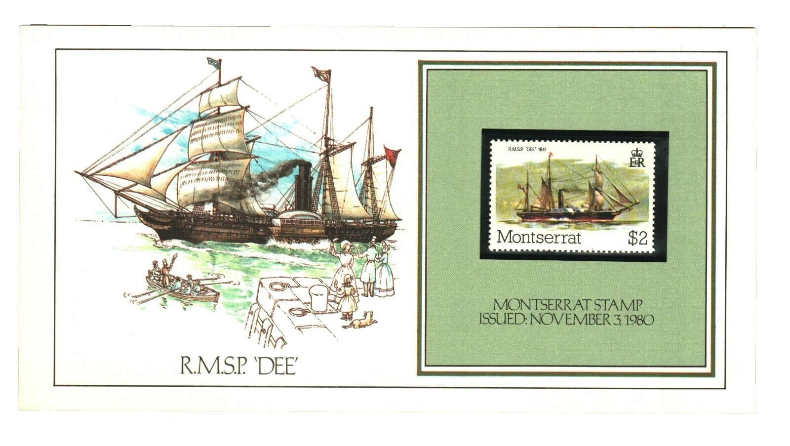 Montserratian Transportation Postal Stamps