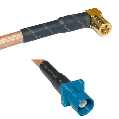 RG400 SMB FEMALE ANGLE to Fakra Z Male RF Cable FAST-SHIP LOT