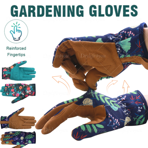 Leather Work Gloves Gardening Thorn Proof Gloves Garden Planting Pruning Weeding