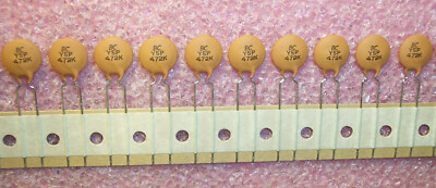 QTY (100) 4700pf 500V 10% Y5P CERAMIC DISC CAPACITORS D472K43Y5PL6TJ5 BC COMP