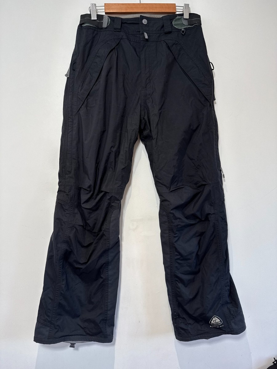 Nike ACG Ski Trousers Size Small Black Storm Fit Waterproof