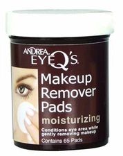 Andrea Eye Q'S Eye Make-Up Remover Pads Moisturizing 65 Each