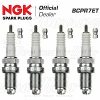 KIT 4 ZÜNdkerzen Original NGK BCPR7ET Fiat UNO Turbo I.E. 1.3 04.1985 - 08.1989