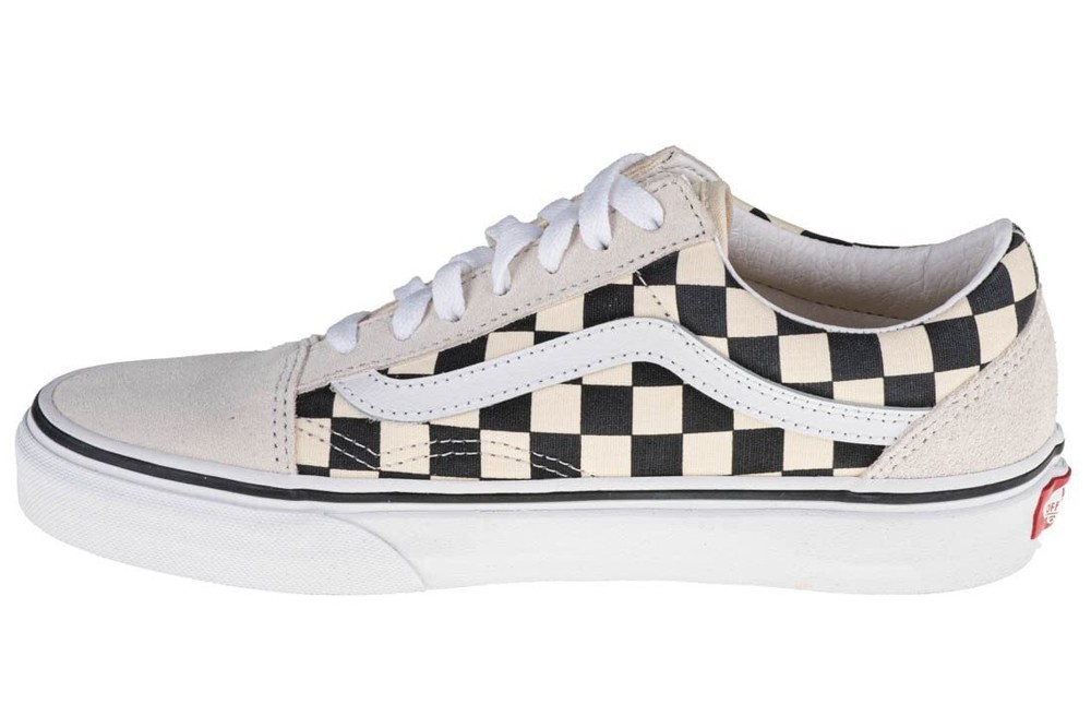 Vans Unisex Old Skool Sneaker,Checkerboard/Off White/Black Men 9.5/Women 11