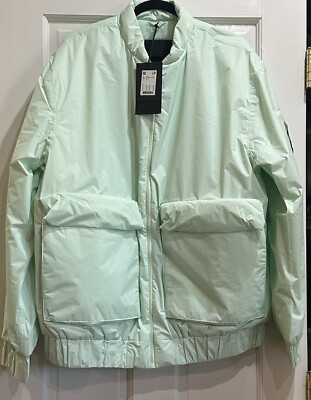RAINS Fuse Bomber Jacket in Mineral color Size XL Unisex Water-repellent NWT