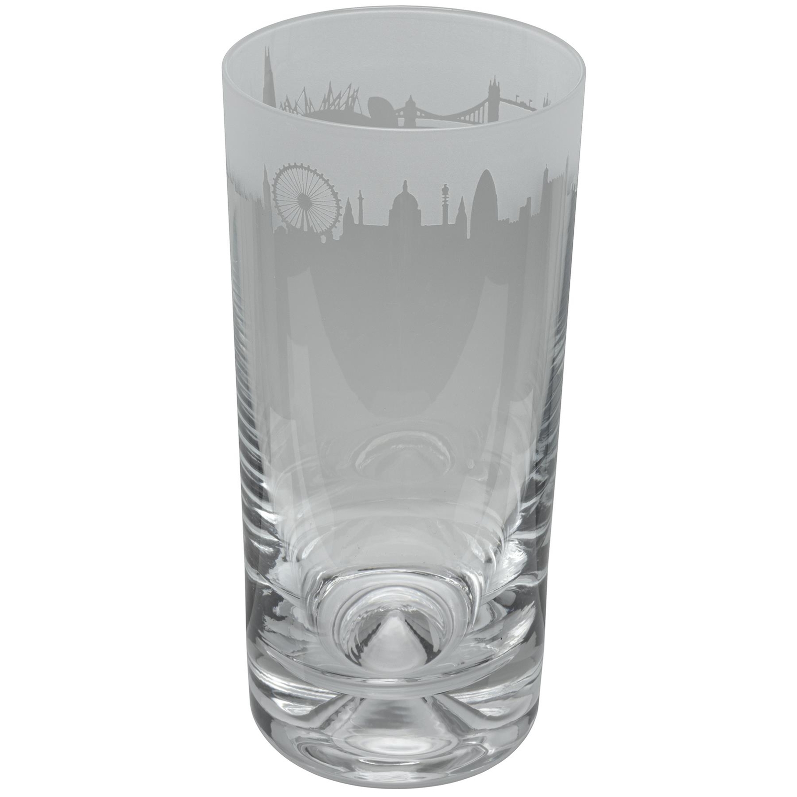 Engraved Glass Tumbler London Highball Animo Hand Decorated Gift Milford