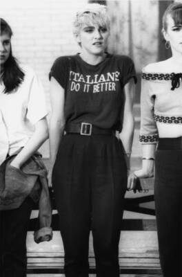 Madonna filming the video for song 'Papa Don't Preach' New York Ci- Old Photo 4