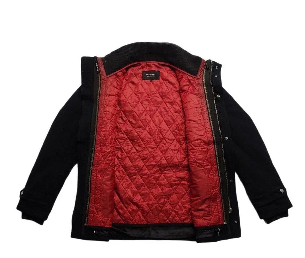 Authentic BURBERRY BLACK LABEL Solid - Black Poly… - image 2