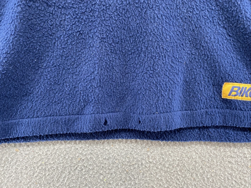 Pullover polar vintage años 90 bordado bicicleta 1/4 cremallera juvenil talla M bloque de color Foto 4 de 4