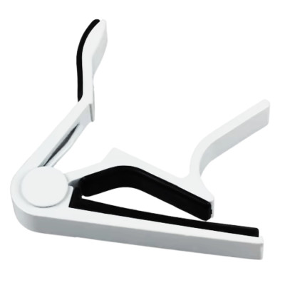  Universal weiß Gitarre Capo Schnellspanner gefedert Akustik Elektro