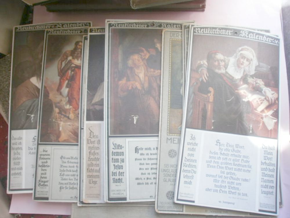 TH1010a Neukirchner Kalender Papptafeln zum Aufstecken von Abreisskalendern