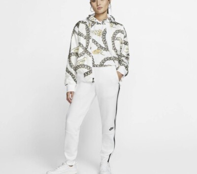nike sportswear icon clash chain print synthetic fill jacket