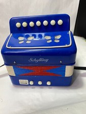 Vintage Schylling blue childs accordion