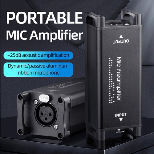 Microphone Amplifier 20Hz-20kHz Mic Preamplifier for Home Recording Livestream - Afbeelding 12 van 14