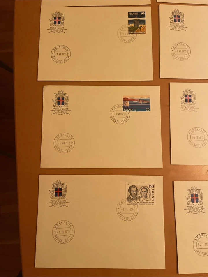 Iceland FDC  1978-1980 Various 13 Covers, XF Condition, See Photos - Image 3 of 4